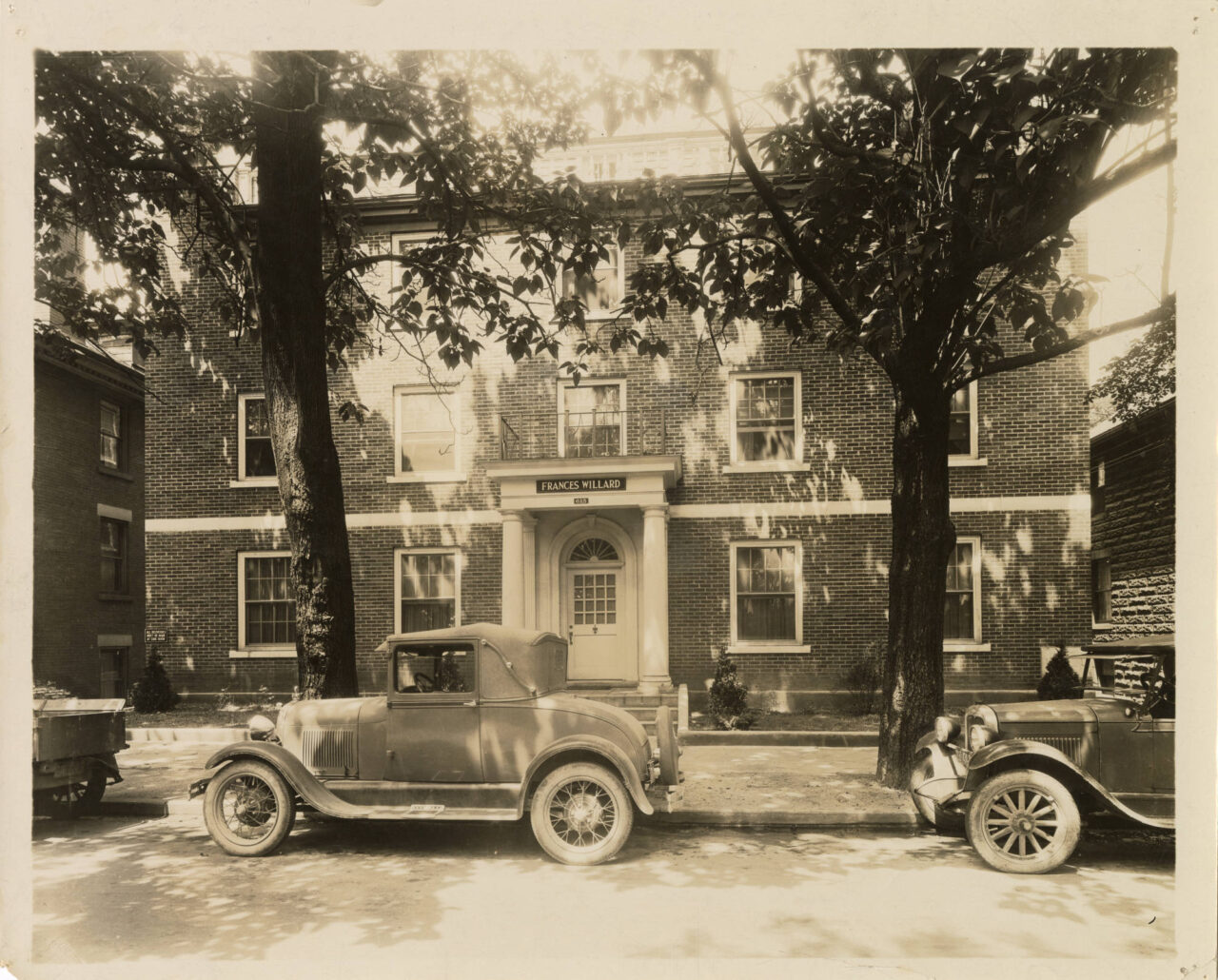 The Frances Willard Home, as shown in 1928, stood for nearly 50 years at 615 Lindsay Street near the University campus.. Photo courtesy of University of Tennessee at Chattanooga Special Collections.