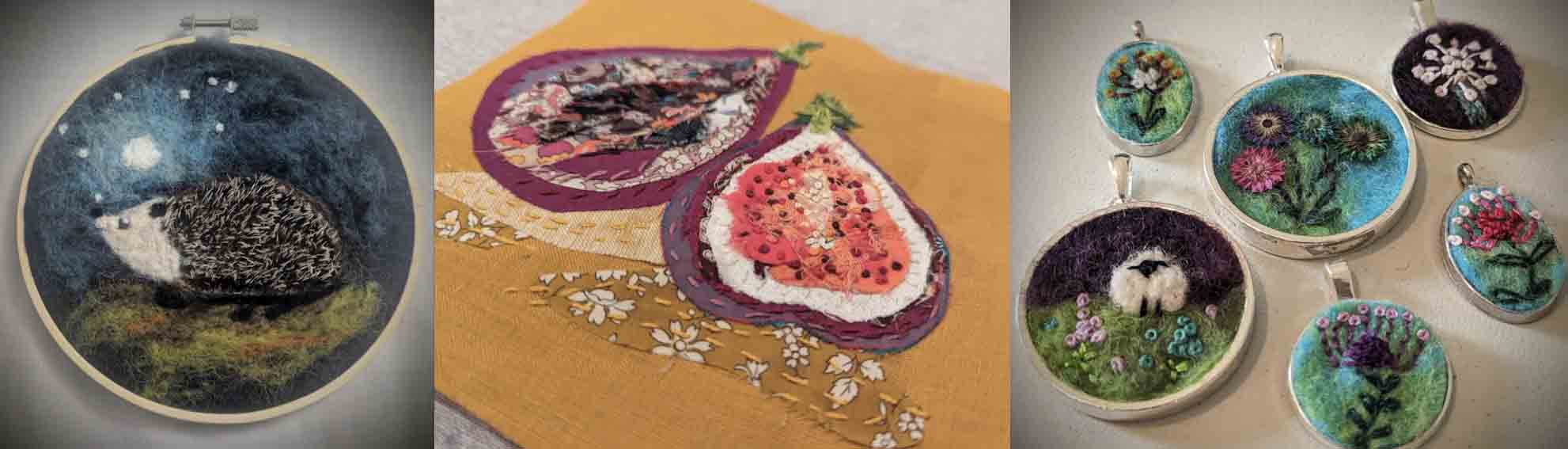 Dr. Lori Bruce enjoys textile arts in her free time, including sewing, embroidery and felting projects.