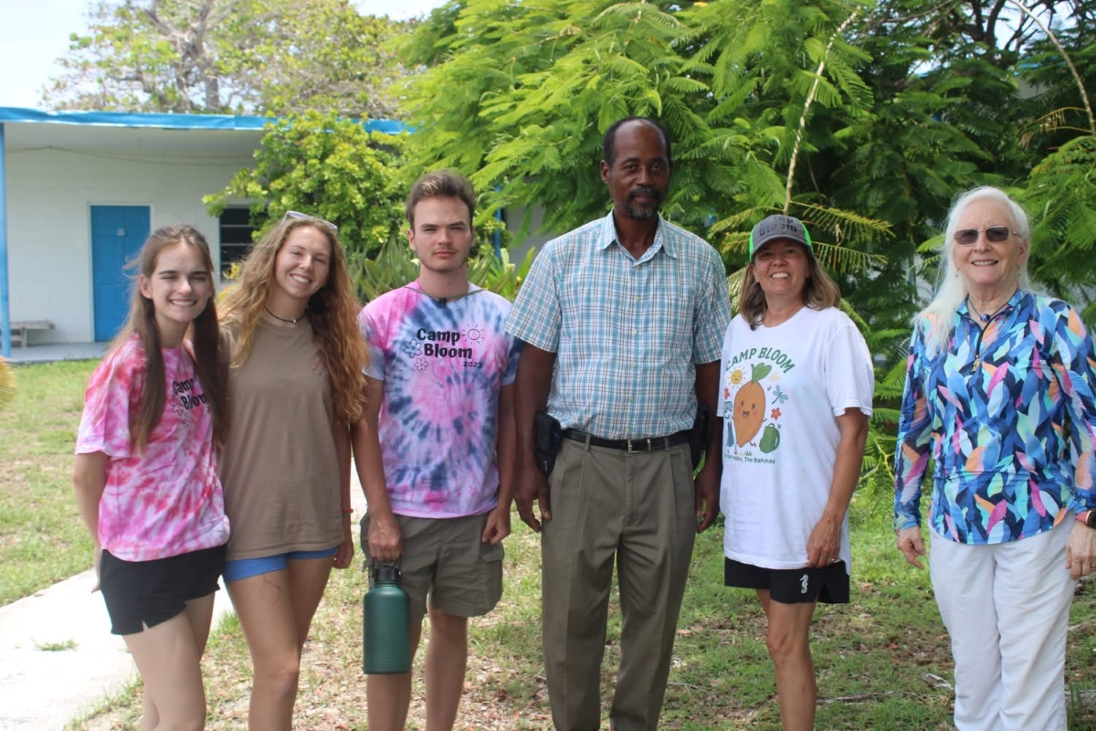 From left: Gillian Morton, Dixie Edmonson, Michael Probert, Chief Councilor Rennard Storr, Dr. Dawn Ford and Gerace Research Centre co-founder Kathy Gerace. 