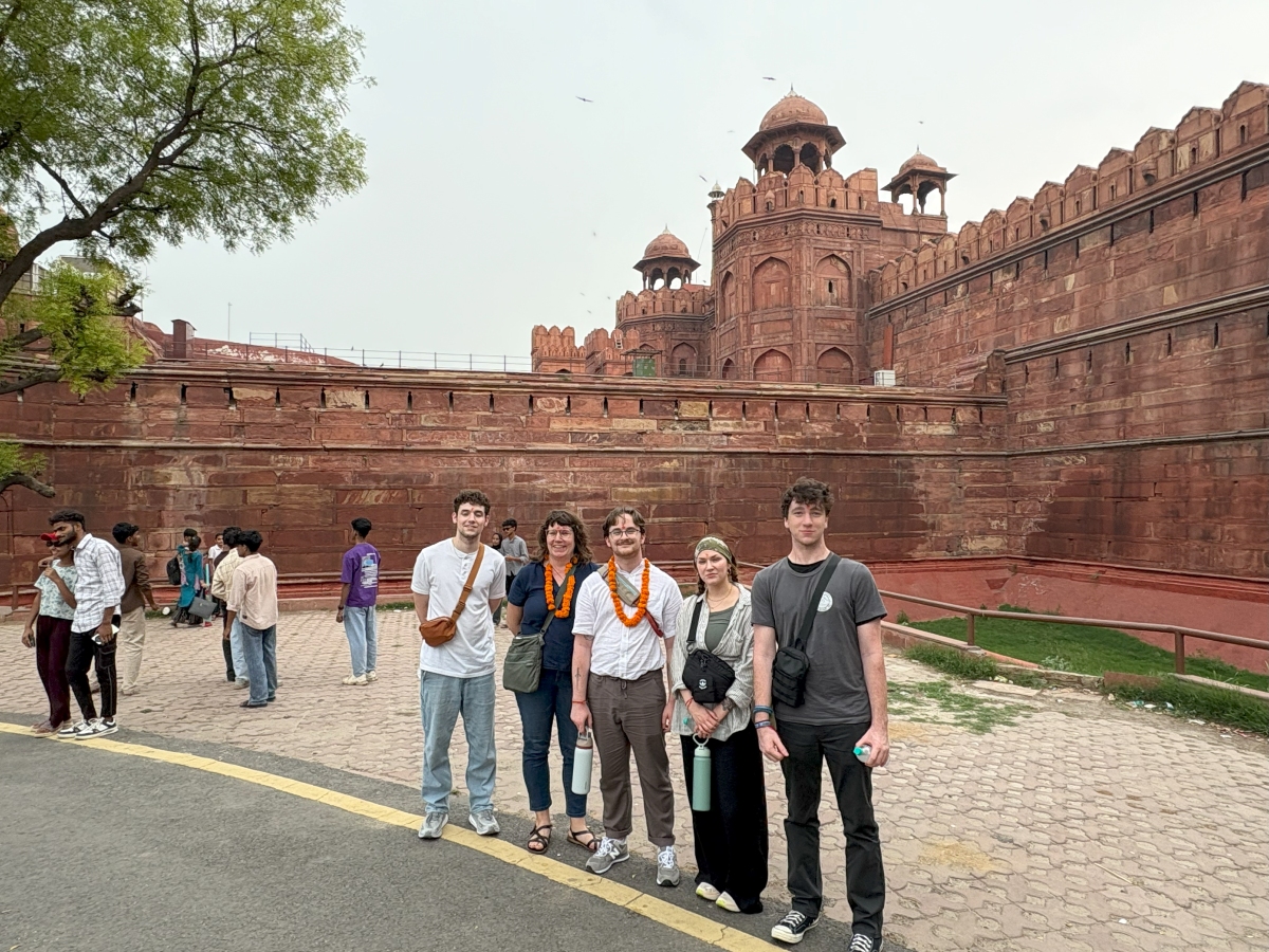 The UTC group standing in front of the Red Fort in Delhi
