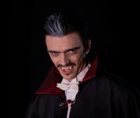 Dracula is played by sophomore Theatre minor Liam Phillips.