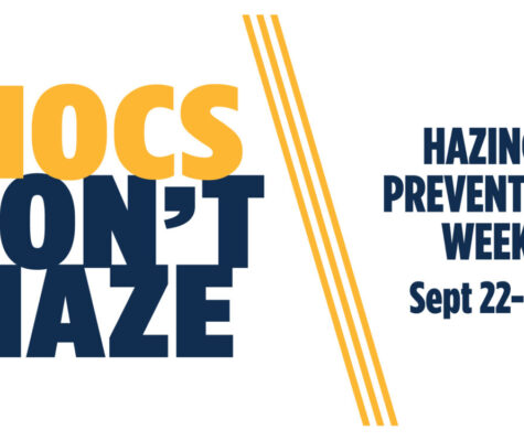 Graphic with text "Mocs Don't Haze" and "Hazing Prevention Week, Sept. 22-26.