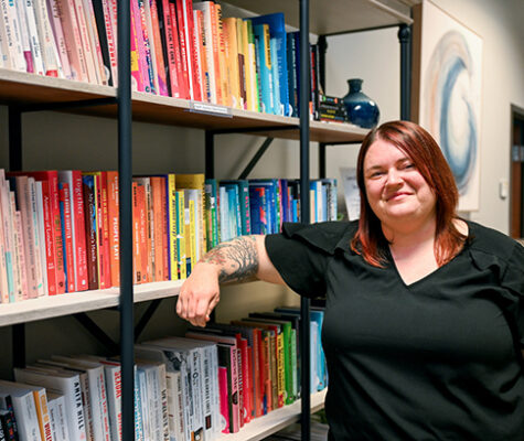Megan McKnight stands Thursday, Sept. 18, 2025 in the Center for Wellbeing.